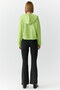 Tianna urbanbeat women's hooded long sleeve zipper relaxed peanut green sweatshirt - 8