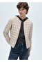 Short Quilted Anorak with Pockets