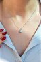 Small Blue Evil Eye Necklace Silver Color Blue Evil Eye Bead Necklace - 3