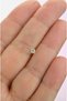 316 L Steel 3 mm Solitaire Nose Piercing Gold Color - 3