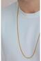 Men's Gold Steel Chain Thin 60 Cm - 2
