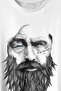 Viking Barber Hair Pattern Hair Design 1902 Printed T-Shirt Unisex T-shirt - 2