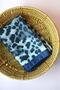 Navy Blue Rimmed Leopard Print Shawl Black Tone Leopard Shawl - 5
