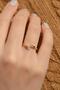 Star Model Steel Ring Gold Color