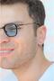 Men's Silver Color Steel Hoop Earrings 18 Mm Large Size - 2