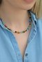 Murano Glass Mini Colorful Evil Eye Beaded Choker Necklace - 2