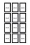 12 قطعة إطار 15x21 - إطار أسود - إطار MDF A5 - إطار صور متعدد - 4