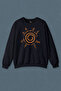 Navy Blue Sweatshirt Kyuubı Seal Of Naruto Jınchuurıkı Logo Printed Unisex Sweat