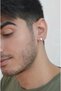 Men's Steel Point Earrings Silver Color - 3