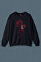 Navy Blue Sweatshirt Dragon Far East Japanese Drake Japanese Printed Unisex Sweat