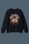 Navy Blue Sweatshirt Born To Be Wild Rock And Roll Music Printed Unisex Sweat