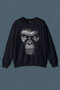 Caesar Monkeys Hell Cinema Navy Blue Unisex Regular Fit Crew Neck Sweatshirt