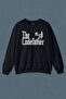Navy Blue Sweatshirt The Codefather Godfather Computer Code Pirate Hacker Software Printed Unisex