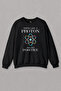 سويت شيرت للجنسين Think Like A Proton Always Positive Physics أسود مطبوع