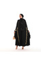 Luxury Abaya Star Gold Elegant Abaya Crepe Chiffon Quality Fabric Hand Embroidered Special Tailoring - 8
