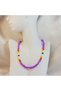 Rainbow Colored Sand Bead Necklace - Handmade Minimal Choker Summer Necklace - 4
