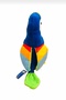 Plush Toy Blue Parrot Bird 30 cm - 3