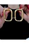 Steel Rectangular Earrings