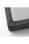 sheet with elastic band, dark gray, 140x200 cm - 6