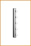 Wall Lamp Horizontal Vertical Use 15W Stainless Chrome Plated Steel Hallway Kitchen Bathroom 60 cm Gray