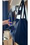 Mute Bag Black / Black 00S Shopper Bag Zippered Lined School Shoulder Bag (32/36) - 2