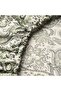 Elasticated Fitted Sheet, Green-White, 120X200 cm - 4