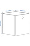 Plastic KUGGIS box with lid, white, 32x32x32 cm White 1 - 6