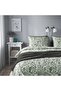 Double bed linen set, pink-white, 240x220/50x60 cm 80% cotton, 20% viscose/rayon