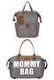 Mother Baby Care Backpack with Strap Attachment and Mommy Bag Shoulder Bag Set of 2 with Keychain Gift