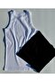 Modern Cut Halter Neck 2-Piece Black and White Color, Camisole, Extra Flexible, Cotton Women's Undershirt-Blouse - 2