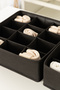Black Kids Room Closet Drawer Inside Laundry Socks Organizer Honeycomb Accordion Organizer - 7