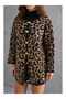 Leopard Patterned Knitwear Tunic Cardigan - 2