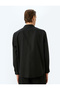 Long Sleeve Cotton Blended Half Italian Neckline Slim Fit Shirt - 4