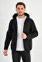 Polar Waterproof Softshell Fabric Hooded Coat with Zipper Inside (E24-Mnt-01)
