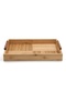 Durable Rectangular Bamboo Serving Tray with Handle - 3