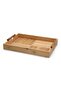 Durable Rectangular Bamboo Serving Tray with Handle