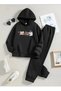 Kids Unisex Hi Cats Printed Hooded Tracksuit Set