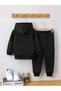 Children's New Kuromi Printed Hooded Tracksuit Set - 2