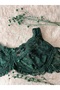 حمالة صدر من نوع Espera Model Lace Underwire بدون إسفنج وبدون وسادات، لون أخضر زمردي - 3