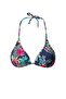 Les Lilas Üçgen Kesim Bikini Takım Çiçek Ve Çizgi Desenli - 4