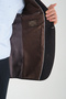 Takiro Men's Light Brown Stretching Fabric Slim Fit Mono Collar Sports Blazer Jacket - 4