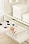 Set of 2 White Closet Drawer Underwear Belt Socks Shawl Organizer Box Accordion Organizer with Compartments - 5