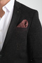 Takiro Men's Dark Brown Stretching Fabric Slim Fit Mono Collar Sports Blazer Jacket - 2
