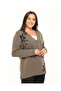 Knitwear Women's Plus Size Glitter Medium Thick Mother Soft Mink Cardigan - 8