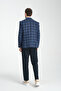 Plaid Pattern Mono Neck Slim Fit Blazer Single Jacket - 6