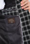 Mario Men's Black Plaid Slim Fit Mono Collar Sports Blazer Jacket - 7