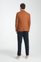 Allegri Men's Mustard Patterned Slim Fit Mono Collar Sports Blazer Jacket - 7