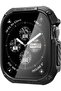 Tough Armor for Apple Watch Series 10 (46mm) Case with built in Screen Protector - Black
