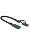 2 in 1 5Gbps Type-C and 8 Pin to USB 3.0 Otg Adapter Phone and Notebook Compatible Ads-619 - 3