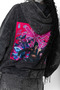 Jinx Arcane Printed Oversize Unisex Washable Black Hoodie - 6